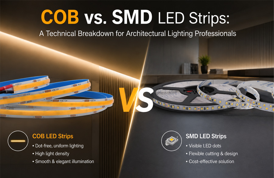 COB vs SMD LED-Streifen: Architektonische Beleuchtung